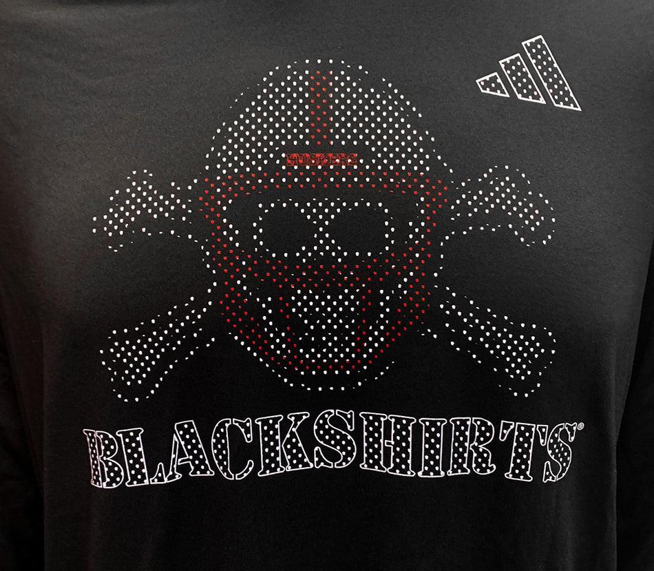 Adidas 2024 Blackshirts Locker Local Impression LS Pregame Tee