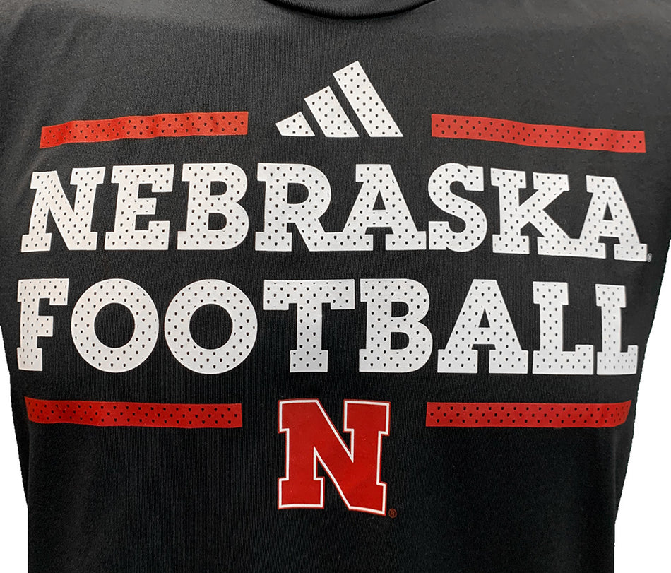 Adidas 2024 Nebraska Football Gun Show Pregame Tee
