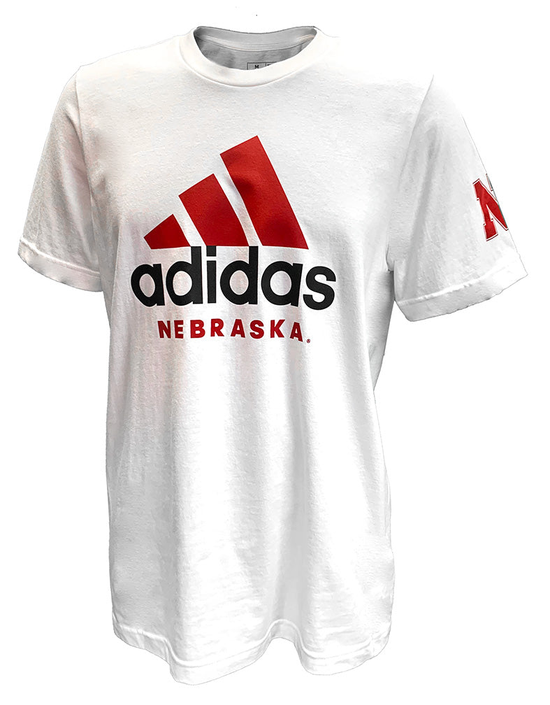 Adidas Logo Nebraska 1990's Tee