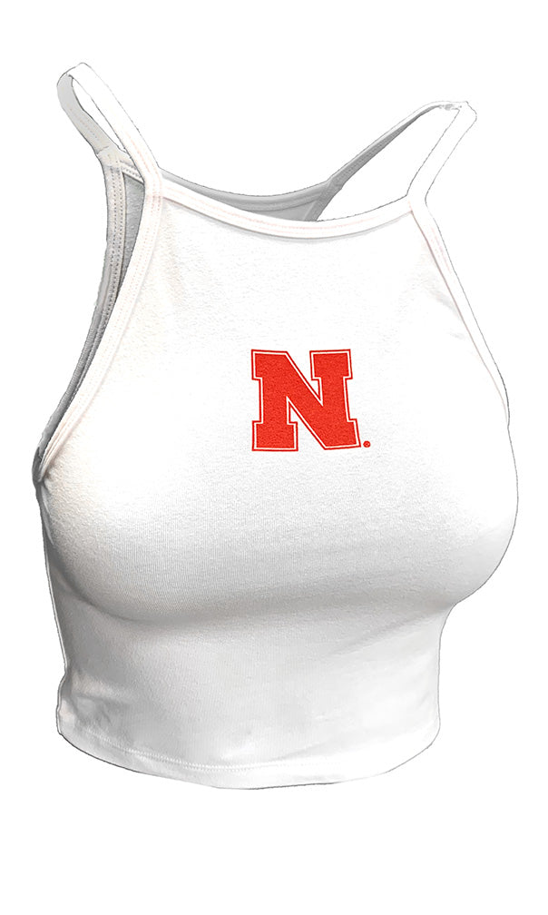 Womens Iron N Tailgate Her Halter Crop