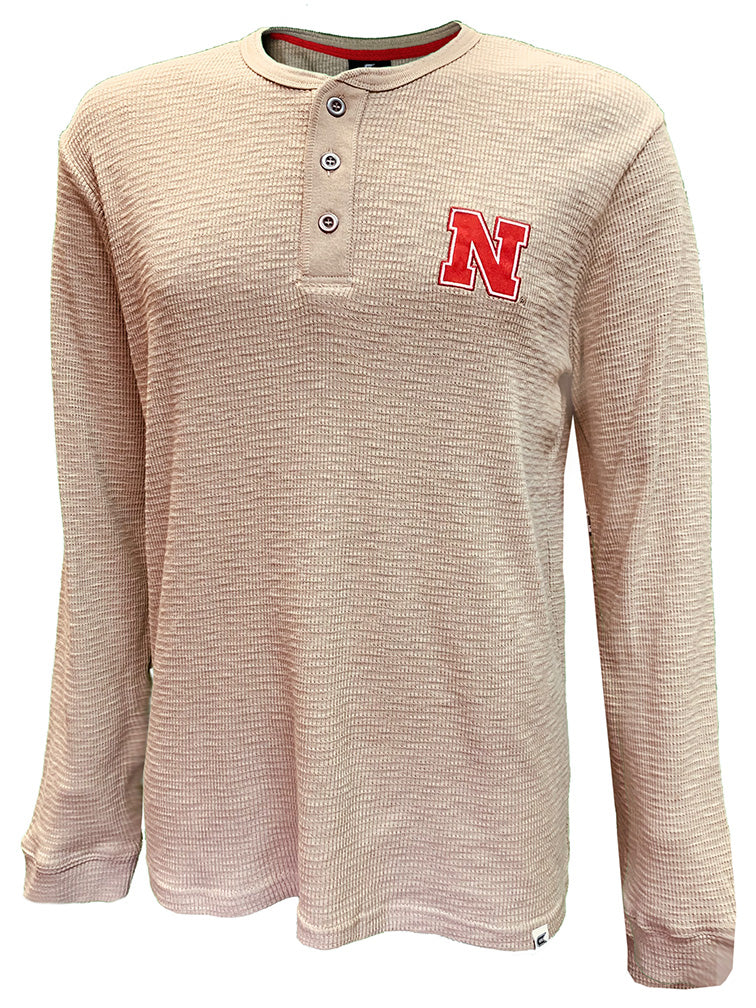 Nebraska Great Outdoors Waffle Henley
