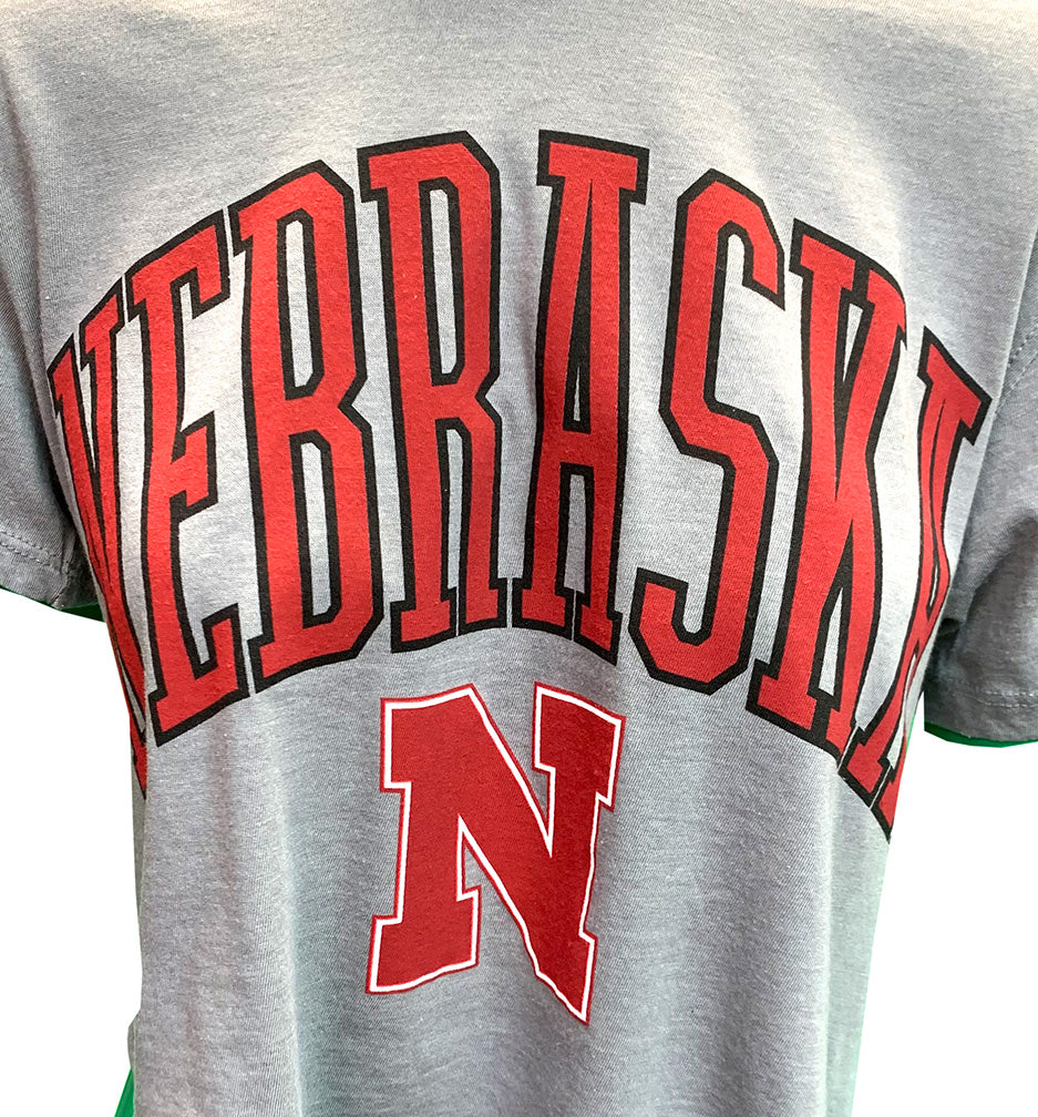 Womens Nebraska New Zealand Pressbox Tee