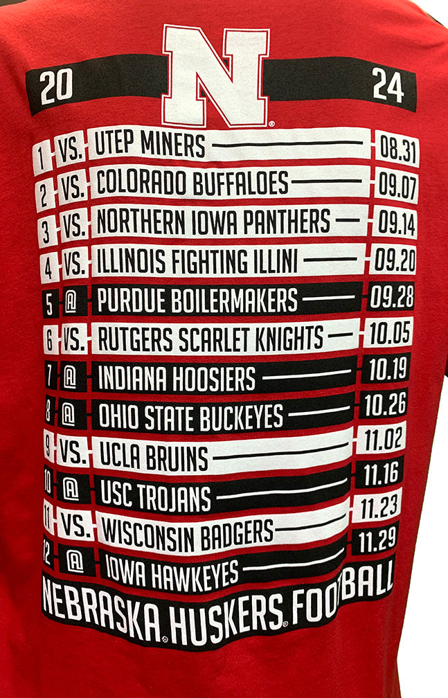 Nebraska Football Is Back 2024 Schedule Tee