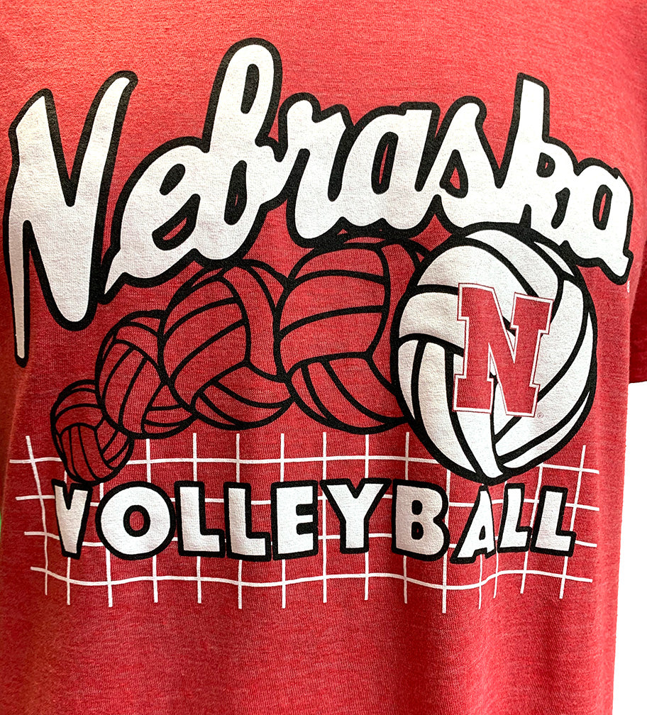 Nebraska Volleyball Charlie Hustle Tee