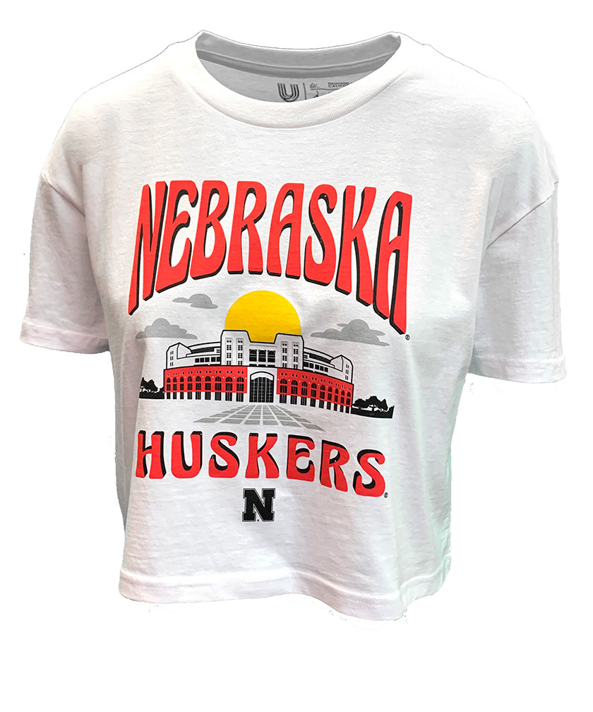 Womens Nebraska Huskers Summit Crop