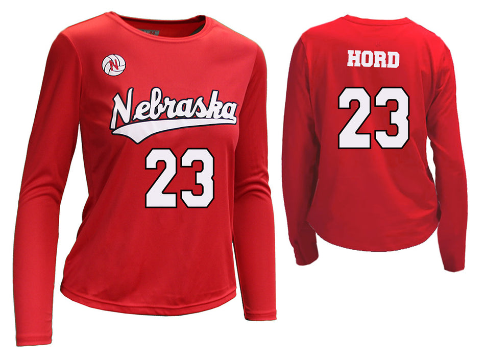 Nebraska Volleyball Hord Number 23 Jersey