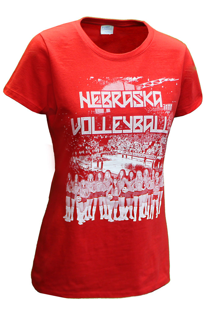 Womens 2023 Nebraska Volleyball Team Official NIL Tee