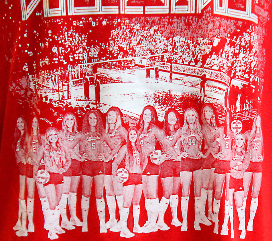 2023 Nebraska Volleyball Team Official NIL Tee