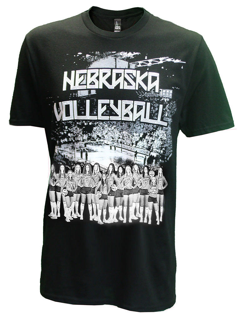 2023 Nebraska Volleyball Team NIL Tee - Black