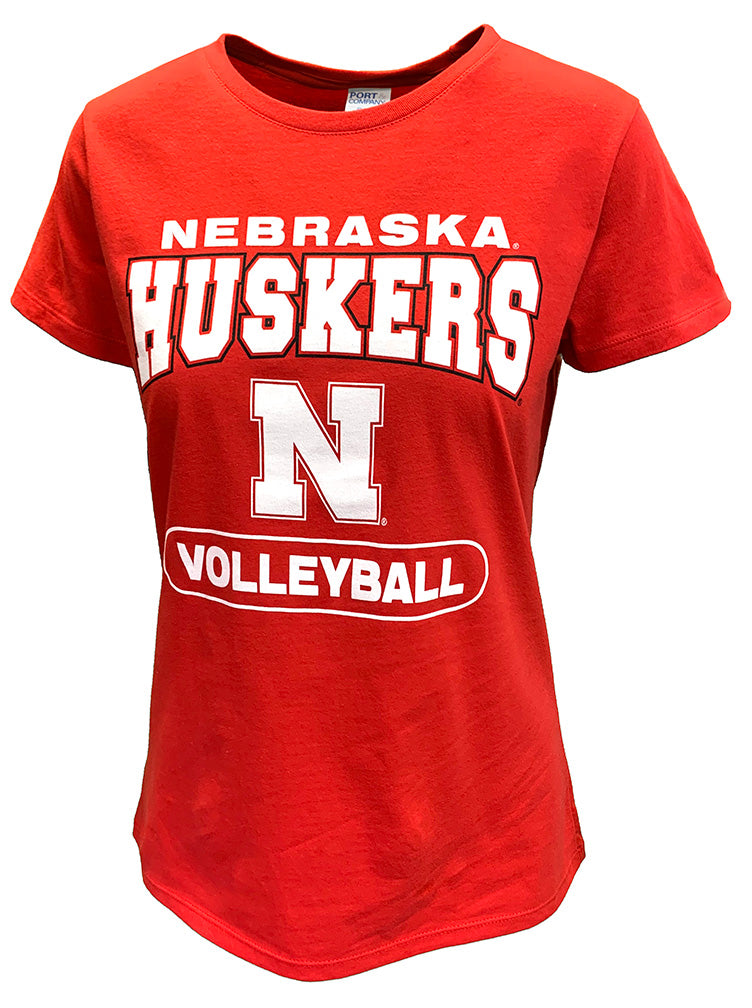 Womens Nebraska Huskers Volleyball Tee Shirts