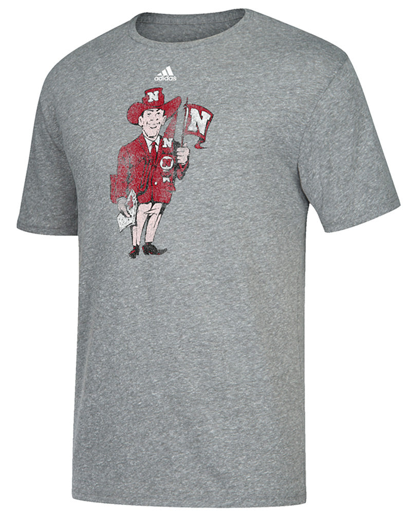 Gray Triblend Harry Huskers Tee Adi