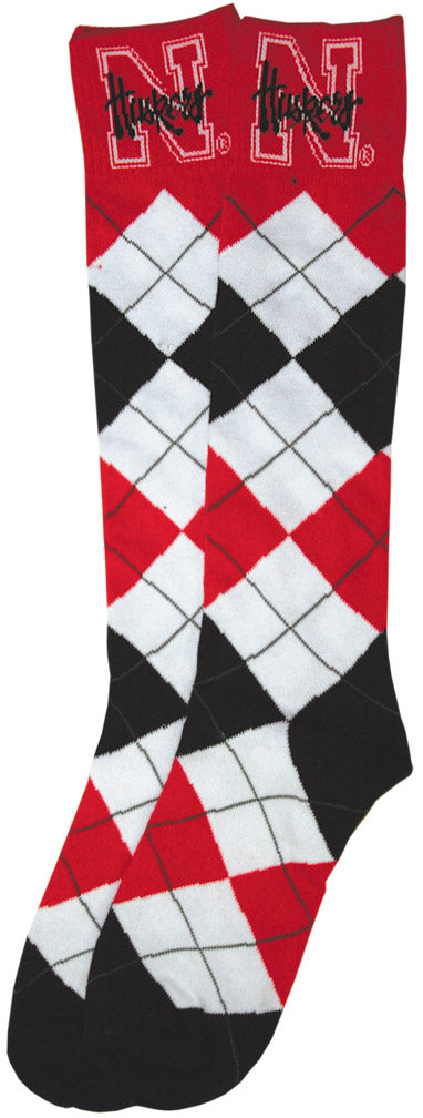 Argyle Knee High Socks