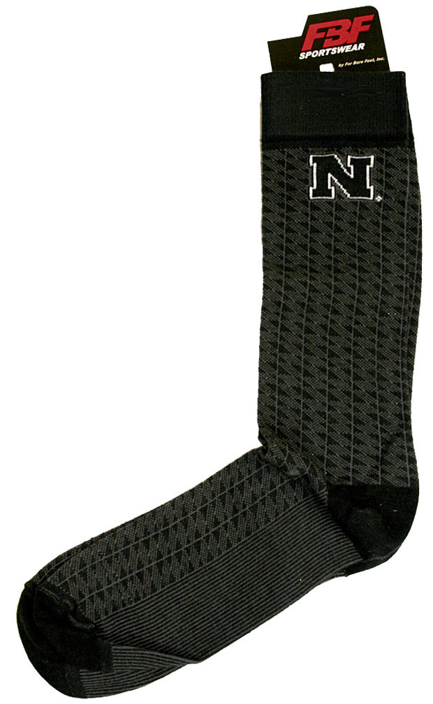 BLK HERRINGBONE MENS SOCK
