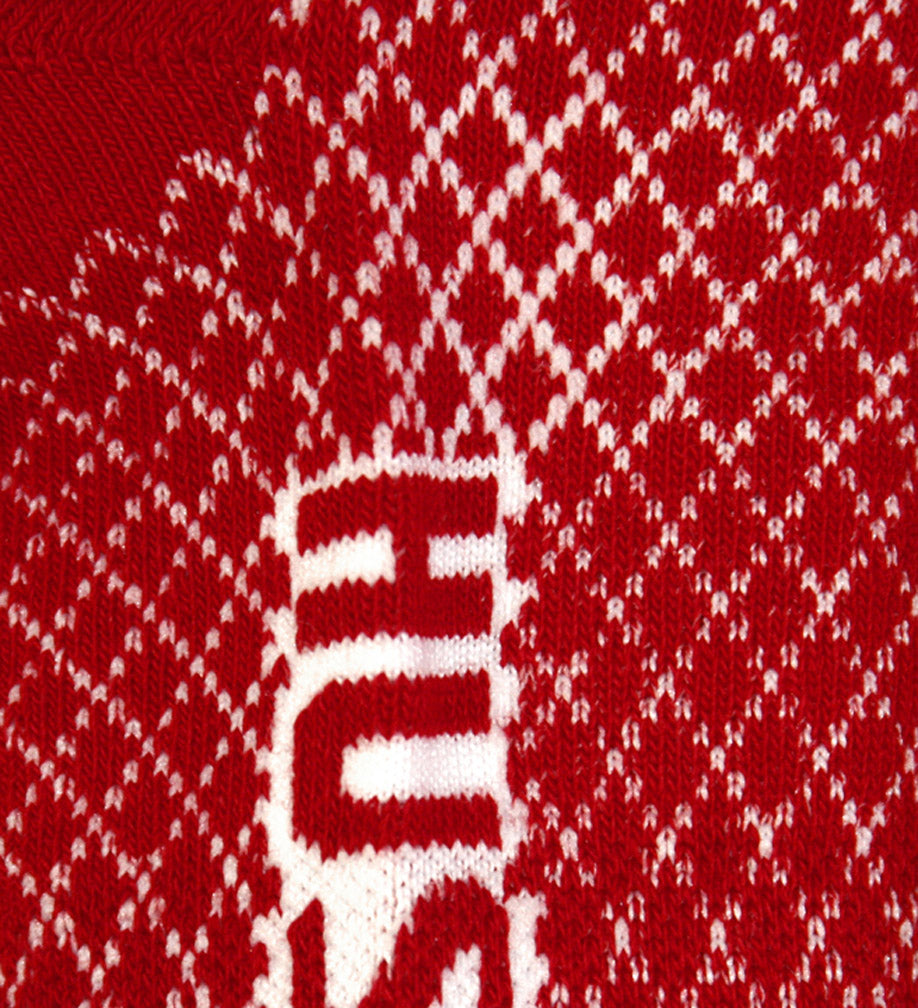 Adidas Red Argyle Socks