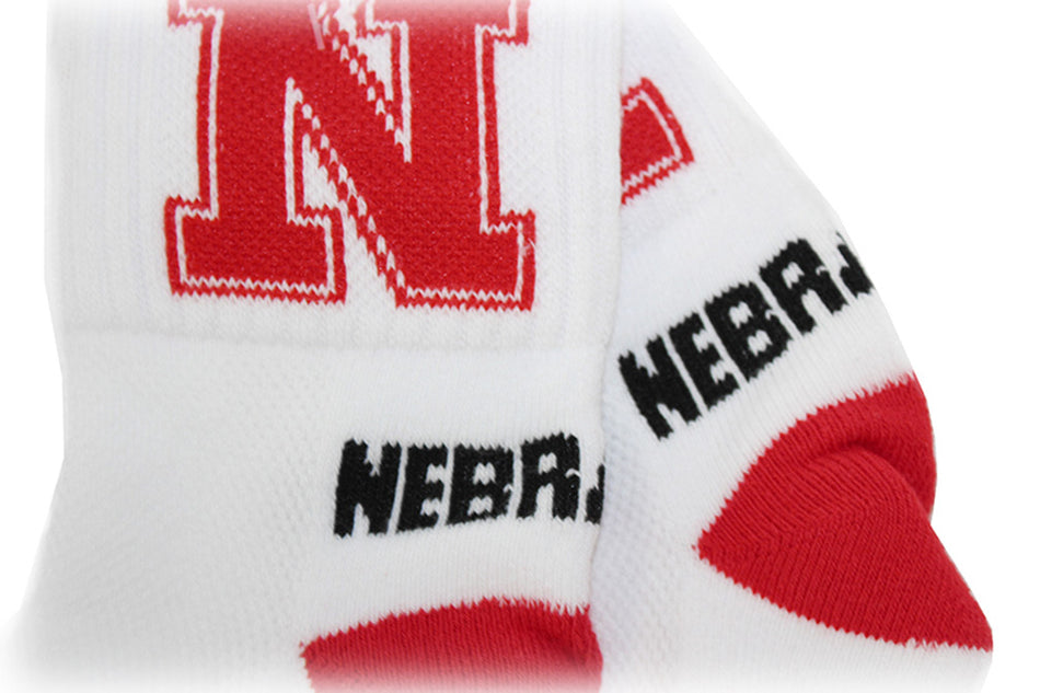 Nebraska Quarter Red Heel Toe Sock