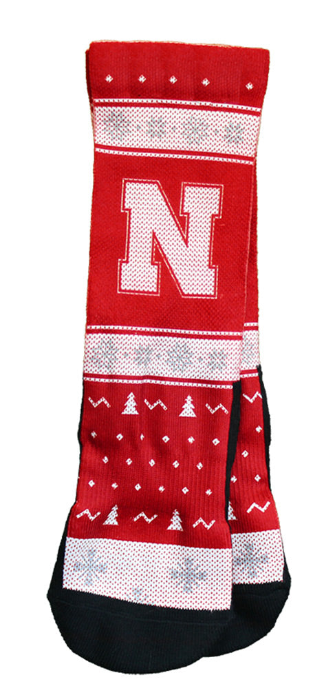 Husker Holiday Rockem Socks