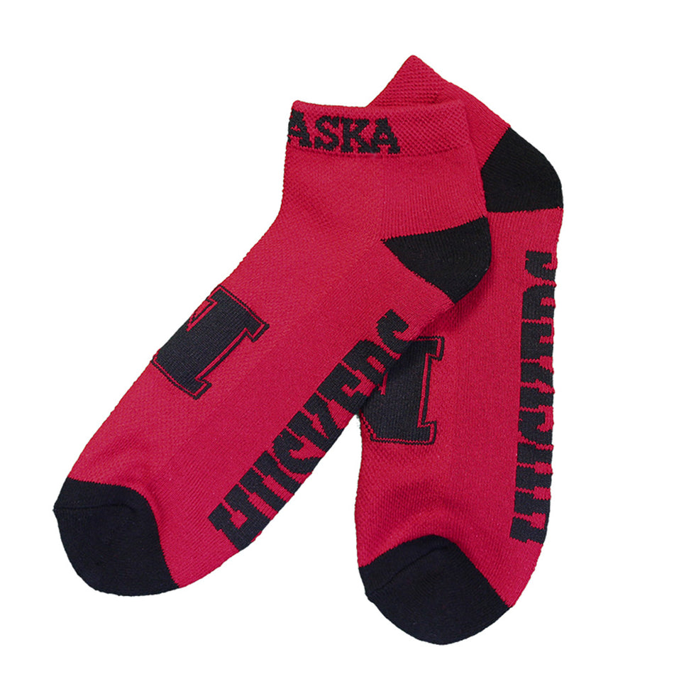 No Show Husker Footie Sock