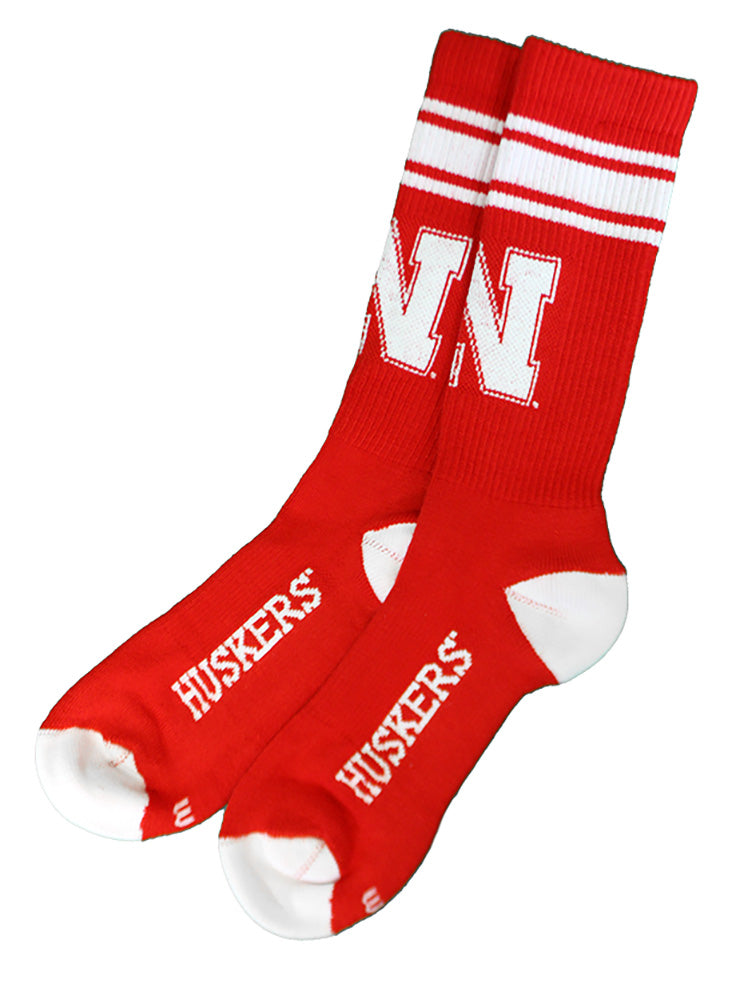 Nebraska Huskers Crew Sock