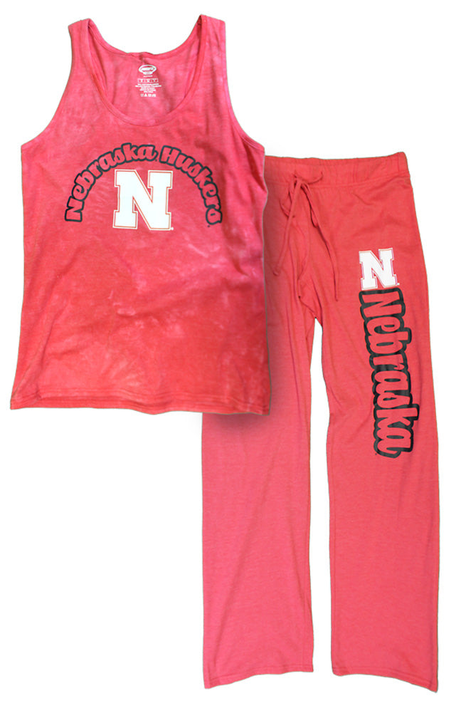 Womens Nebraska Huskers Tank N Pant Sleepers