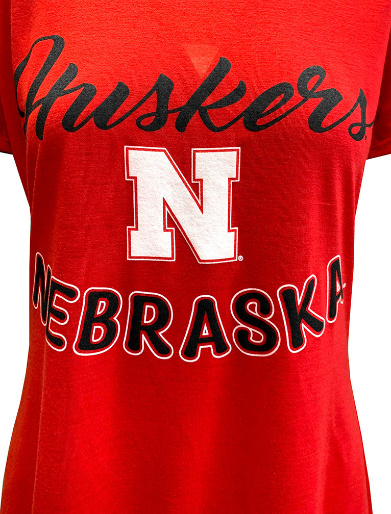 Womens Nebraska Huskers Marathon Night Shirt