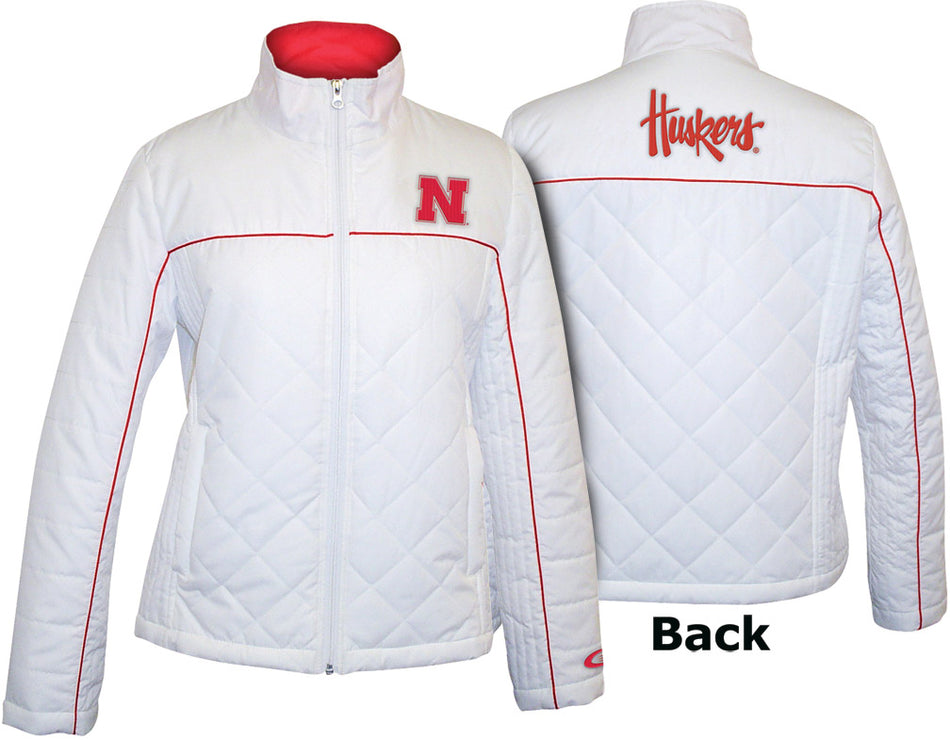 White Poly Fill Ladies Jacket