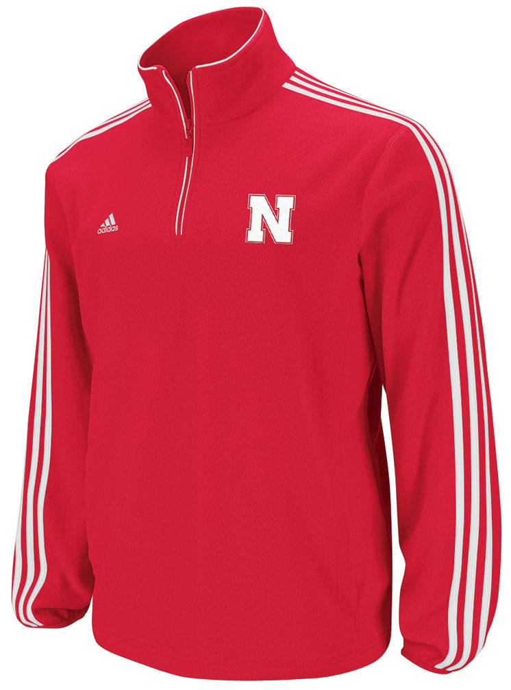 RED 1/4 ZIP MICROFLEECE
