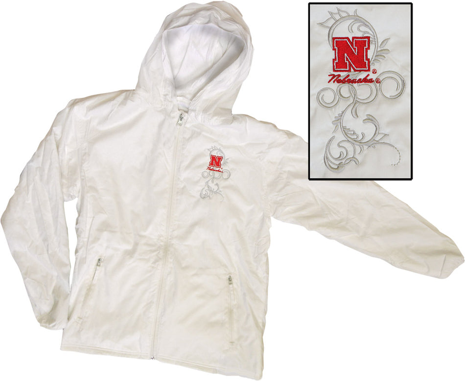 W. WHITE PLUSH WIND JACKET