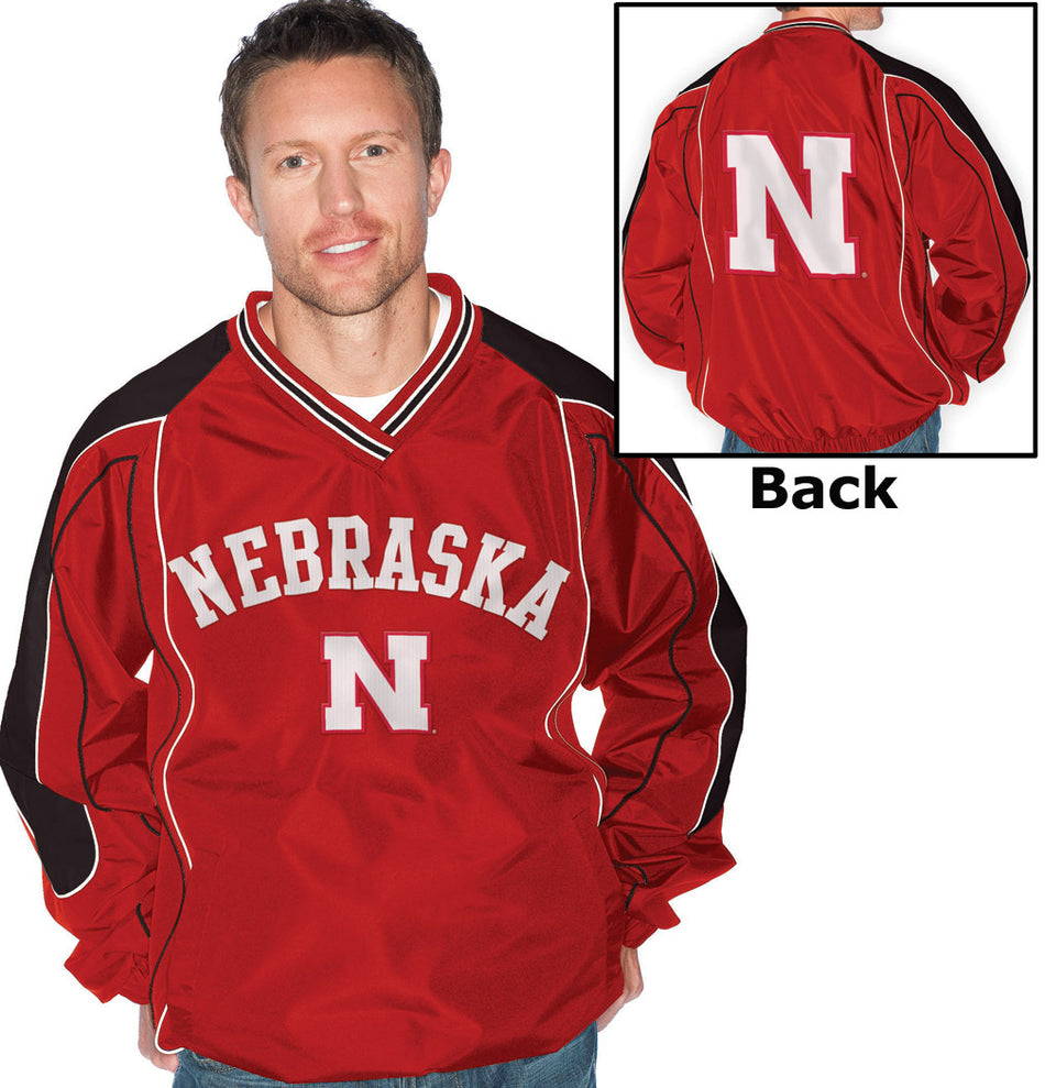 RED NEBRASKA N WINDSHIRT