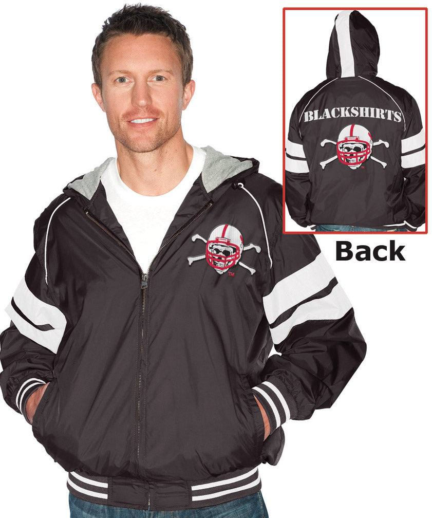 STRIPED BLACKSHIRTS HOODED JACKET