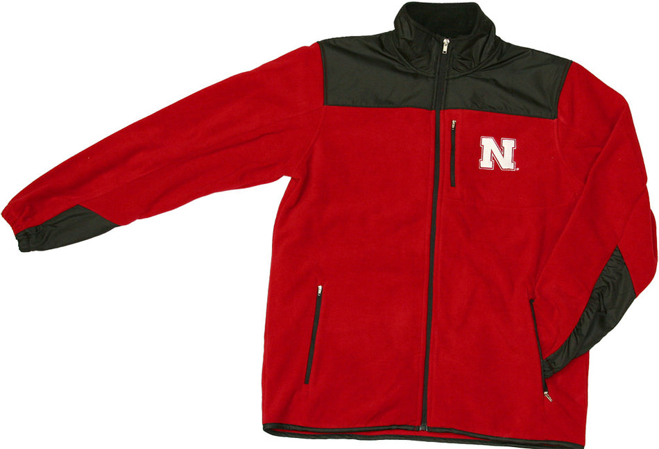 OS YOKED FULL ZIP POLAR JACKET RED
