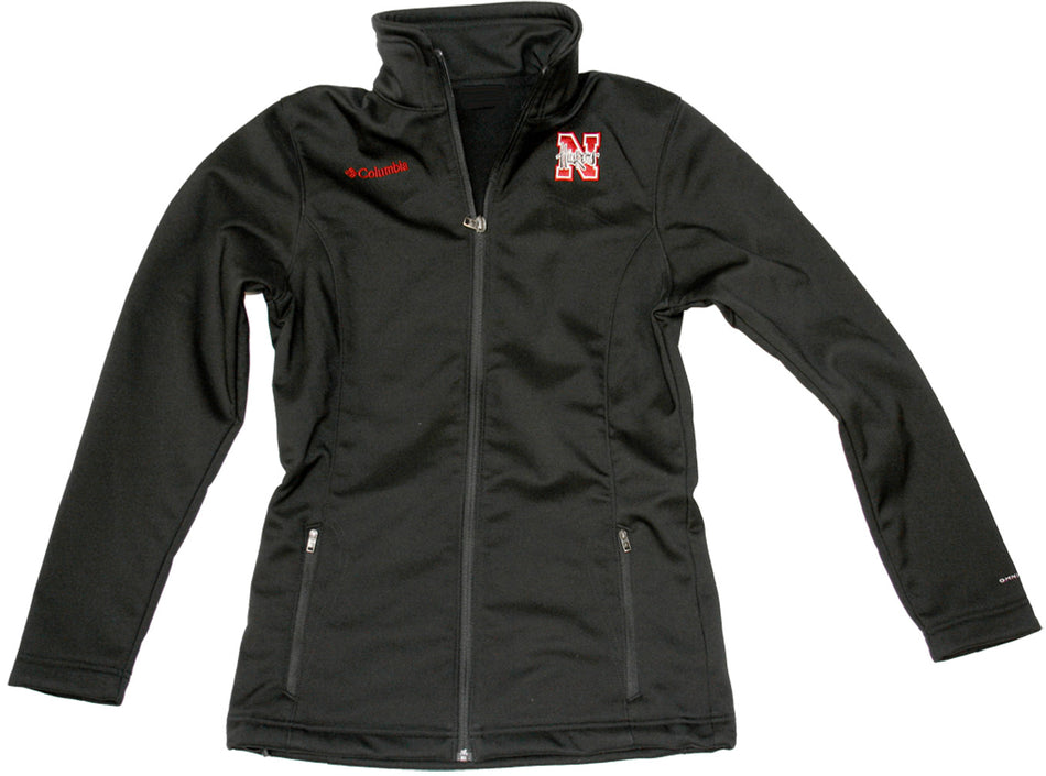 COLUMBIA LADIES BLK SOFTSHELL