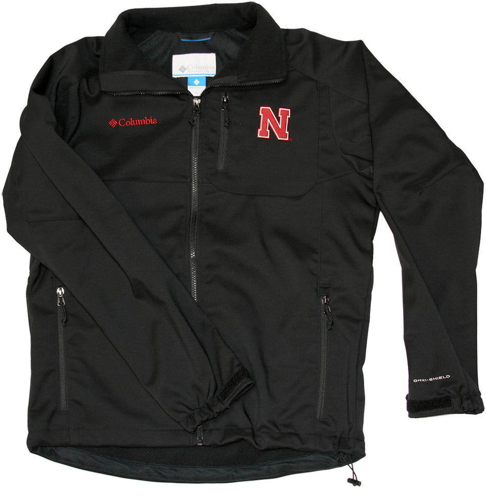 COLUMBIA MENS BLK SOFTSHELL