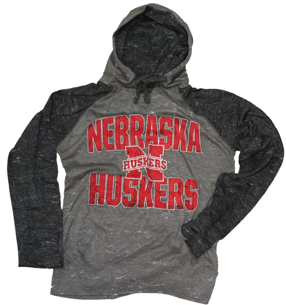 V-Neck Grey & Black TriBurn Hoody