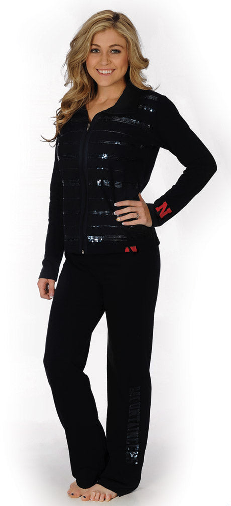 Ladies Sequins Track Jacket