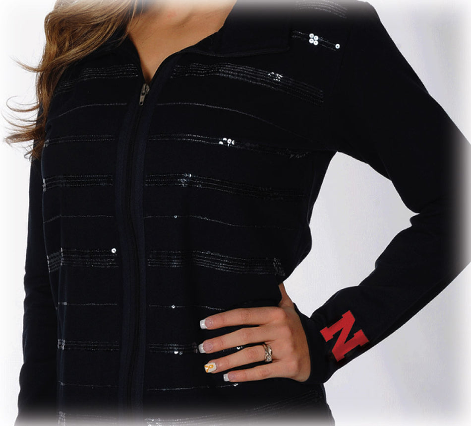 Ladies Sequins Track Jacket