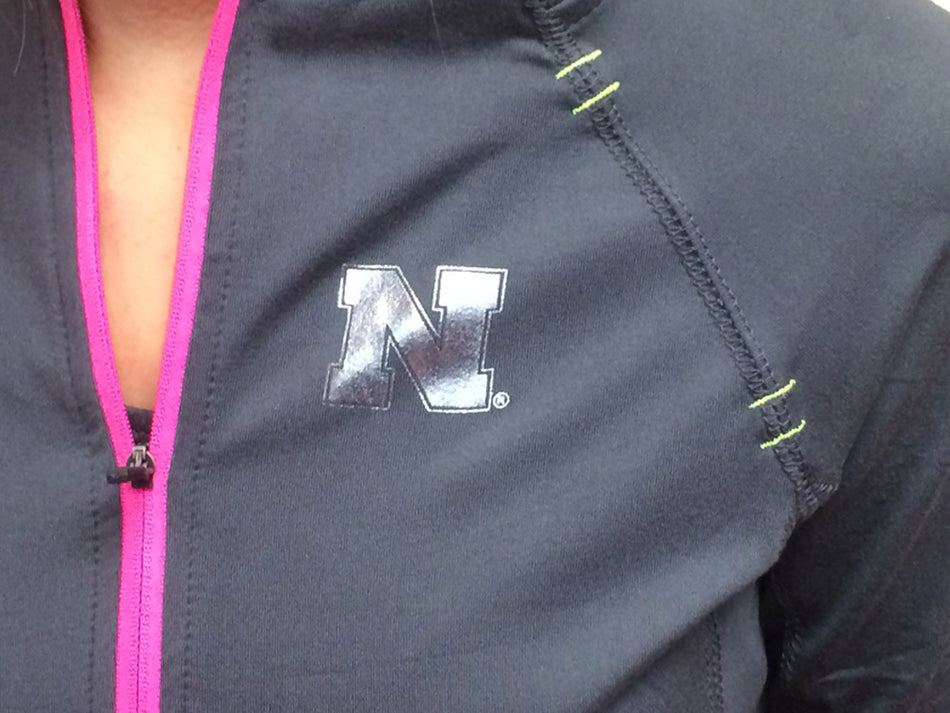 Womens Grey and Pink Jacket