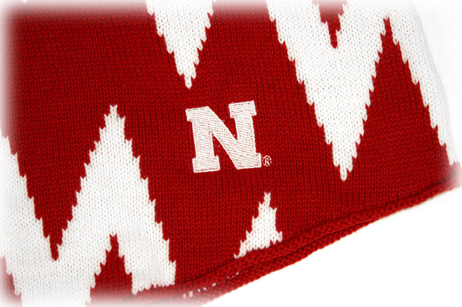 Nebraska Chevron Poncho