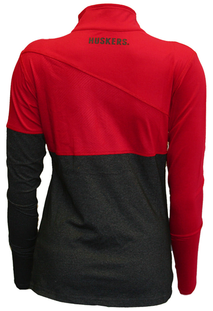 Husker Ladies Pinwheel 1/4 Zip