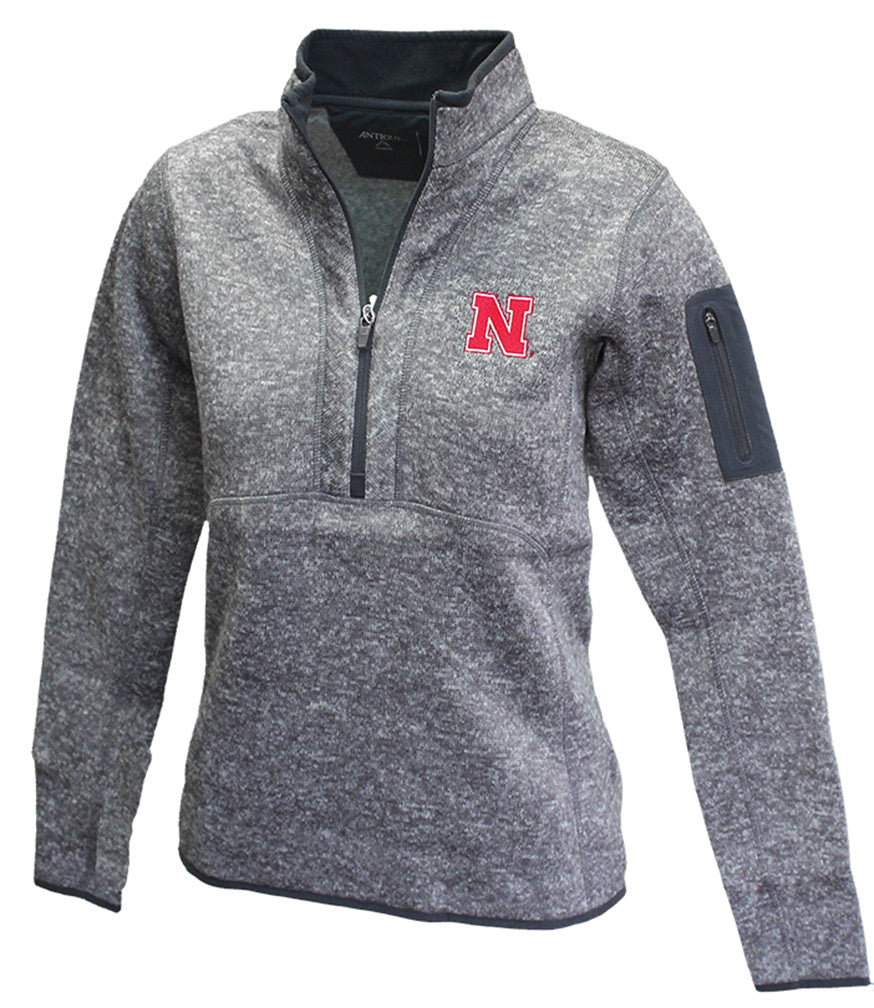 Nebraska Women Half Zip Antigua Jacket