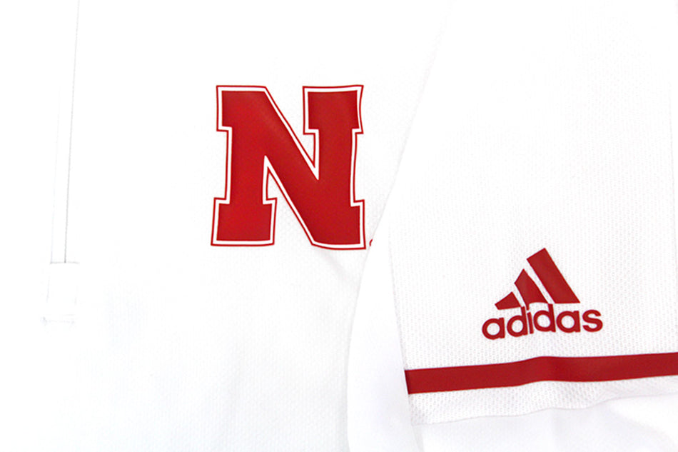 Adidas 2017 Husker N Sideline White Qtr Zip