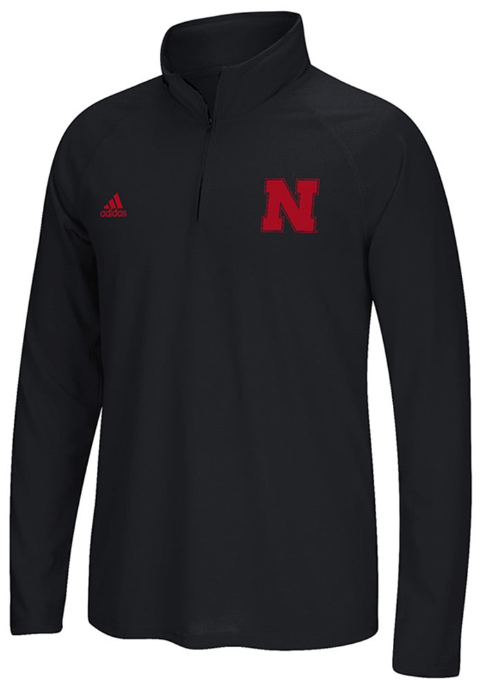 Adidas Black Qtr Zip Basic Logo