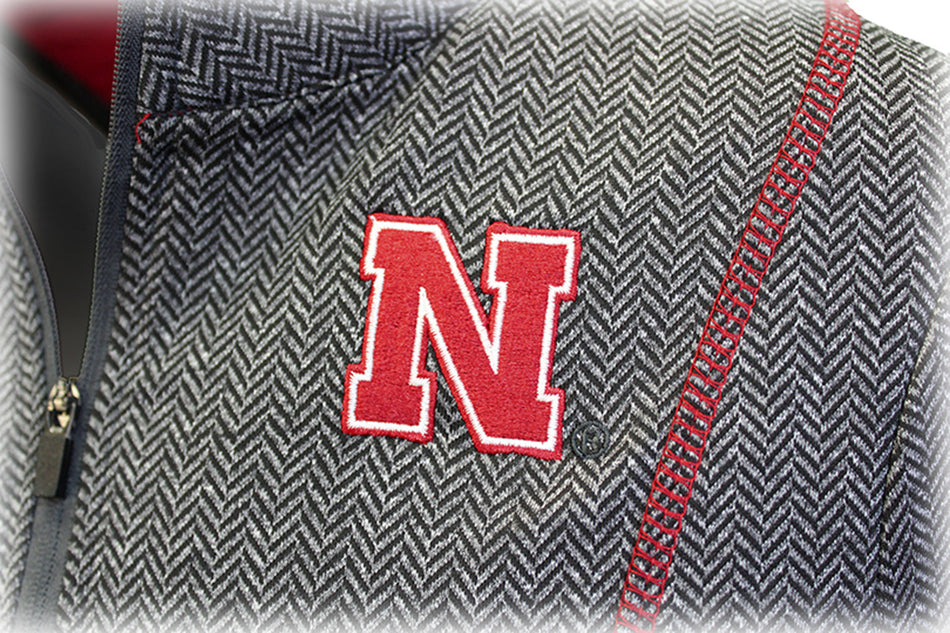 Husker Gals Herringbone Quarter Zip