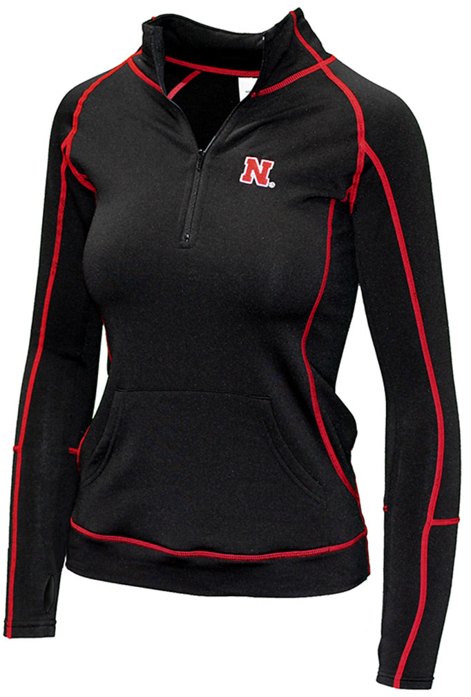 Nebraska N All Over Ladies Quarter Zip