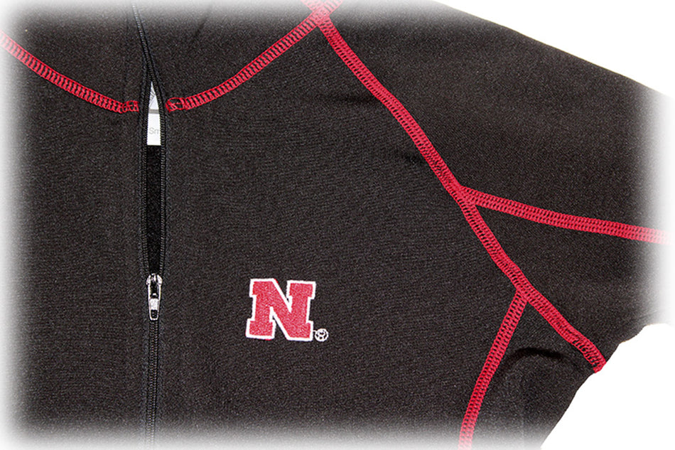 Nebraska N All Over Ladies Quarter Zip