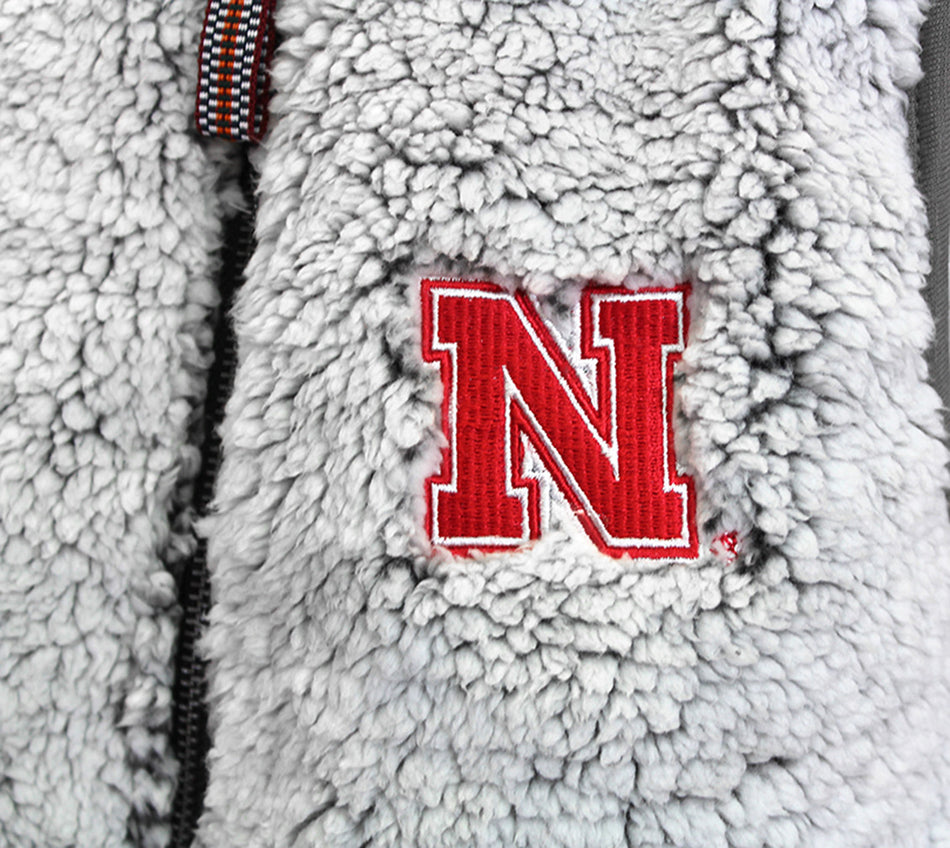 Nebraska Zip Up Poodle Vest