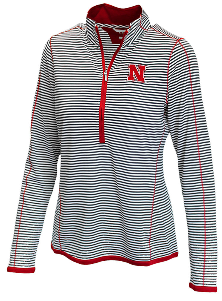 Husker Women's LS Stripe Trevor Jacket