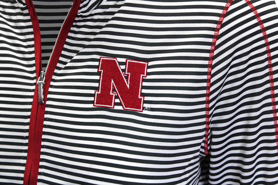 Husker Women's LS Stripe Trevor Jacket