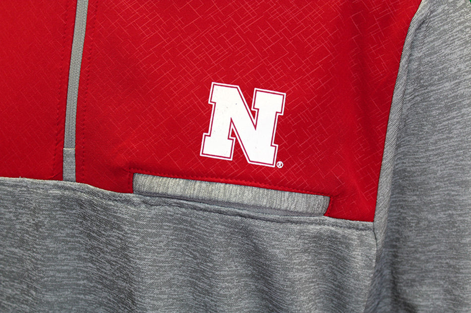 Nebraska Quarter Zip Alligator Jacket