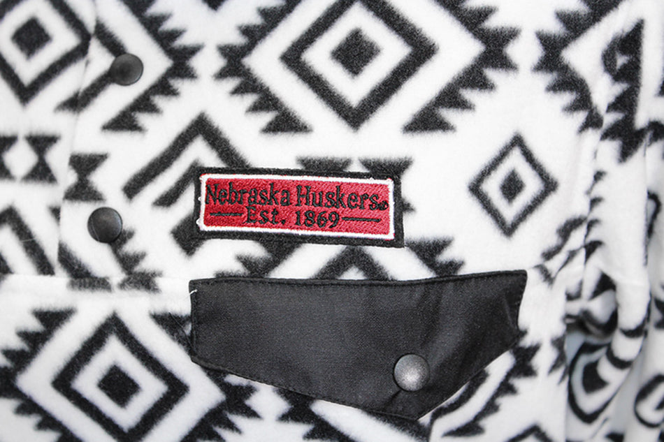 Ladies Tribal Nebraska Huskers Fleece