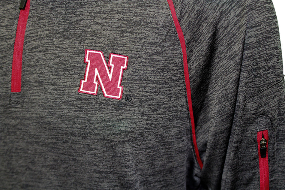 Nebraska Melton Quarter Zip Windshirt